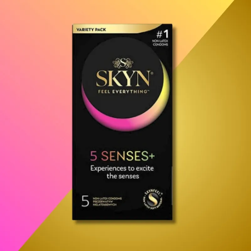 SKYN 5 Senses lateksivabad kondoomid
